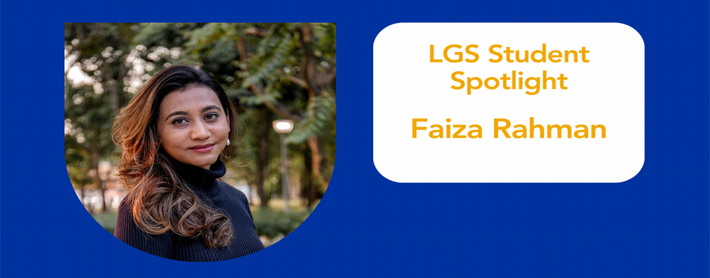 Student Spotlight Faiza Rahman